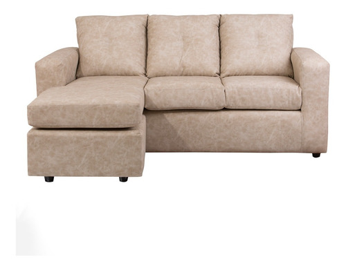 Seccional Emilia Cuero Auris Beige / Muebles América