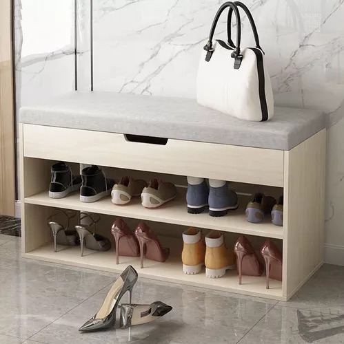 Organizador Zapatos Baúl Asiento Compartimento Oculto 78 Cm