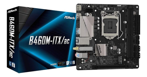 Tarjeta Madre Intel Asrock B460m Itx Ac Lga 1200 Ddr4