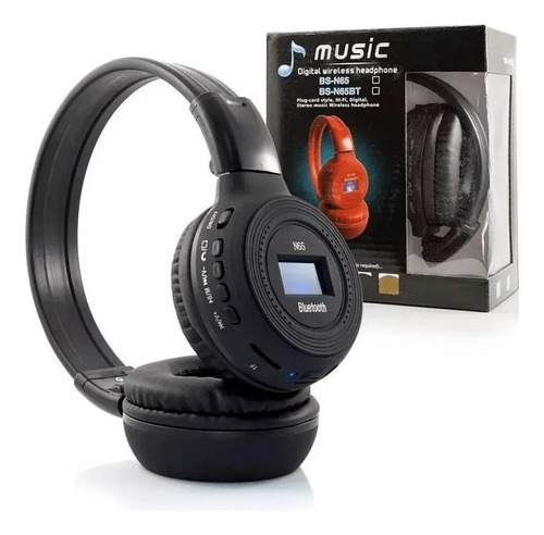 Audifonos Bluetoooth N65 Fm Micro Sd Diadema High Sound