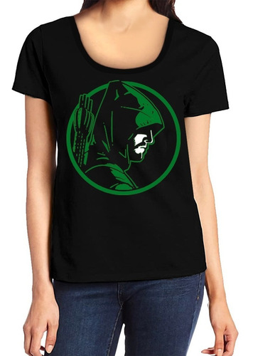 Remera Green Arrow Flecha Verde Mujer Comic Dama