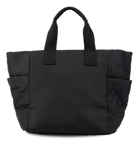 Cartera Estilo Bolso Capitoneada Incluye Correa Lincolns Negro