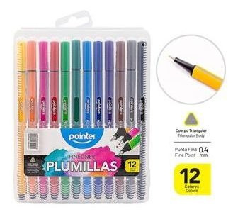 Plumillas Colores Pointer Mayor Y Detal 