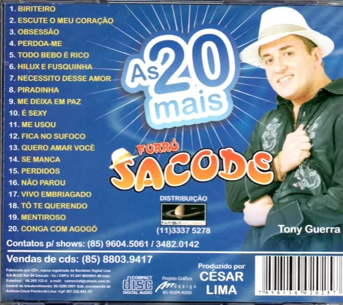 CD Forró Sacode As 20+