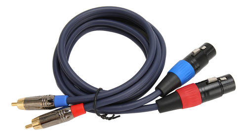 Cable Doble Xlr A Hifi Profesional Chapado En Oro De 24 Quil