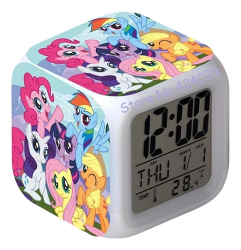 Reloj My Little Pony Despertador Led Digital Luz Grafimax