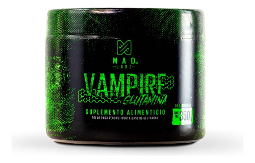 Glutamina Vampire Mad Labz 100% Pura 350 g Sin Sabor
