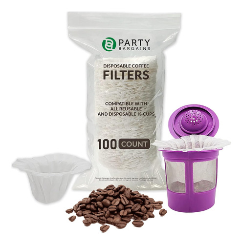 100 Filtros De Papel Para Café Party Bargains, Diseño Compac