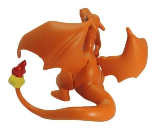 Imagem 3 de 5 de Boneco Pokemon Charizard Articulado + 6 Miniaturas Bonecos