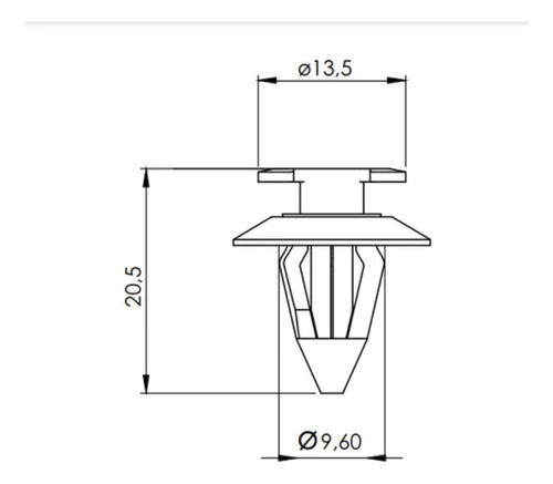 Grampo Forro Porta Vw Antigos Kit 10 Peças