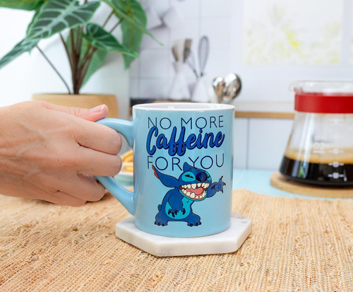 Taza De Café Silver Buffalo Lilo Y Stitch Sin Cafeína, 1 Uni