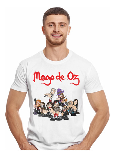 Polera Mago De Oz Cartoon Comic Metal Impresión Directa