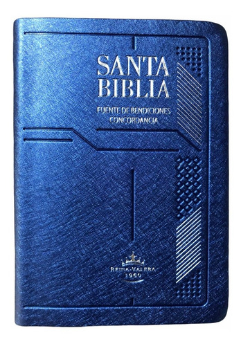 Biblia Compacta Fuente De Bendiciones Rv1960 Azul Indice