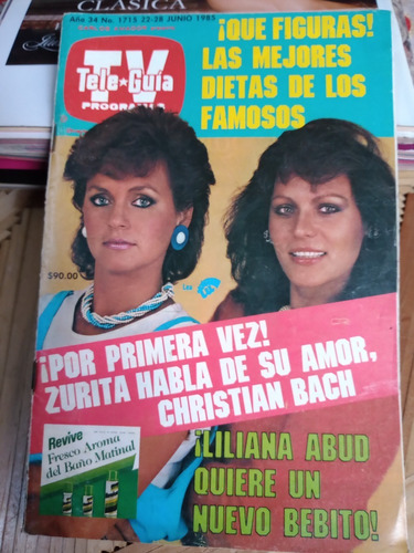 Liliana Abud Y Ursula Prats Revista Teleguia Humberto Zurita