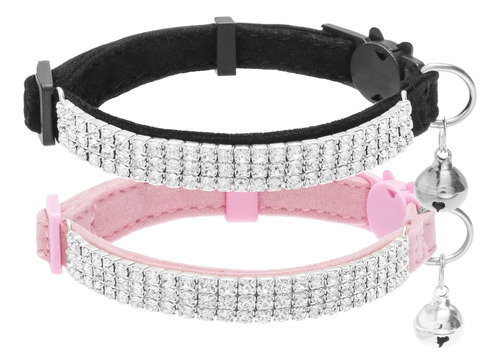 Expawlorer Collares De Terciopelo Suave Para Gatos Y Niñas.