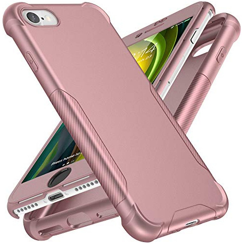 Funda Para iPhone SE 2022/se 2020 Rosa Dorado 4.7 Pulgada Pc