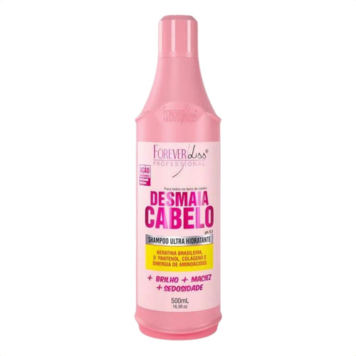 Kit Forever Liss Desmaia Cabelo Pente Golfinho Beauty Secret