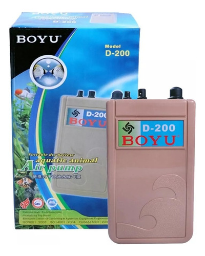 Compressor De Ar Pilhas Boyu D-200 Transporte Peixes