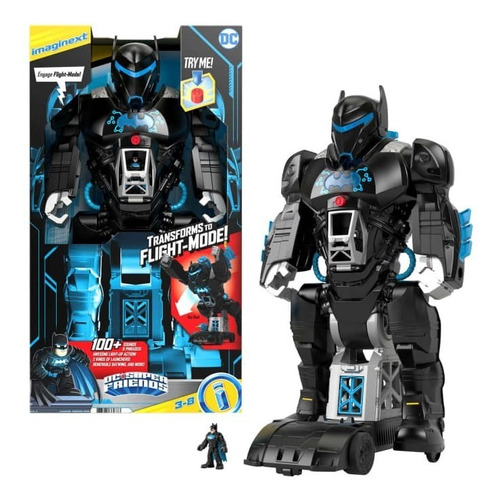 Batman Imaginext, Sonido Y Luces  Batbot Volador