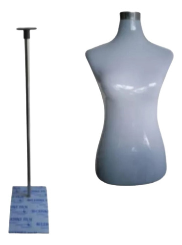 Torso Maniqui De Dama Con Pedestal