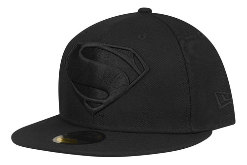 Superman Justice League Logo Negro Sobre Negro 59fifty