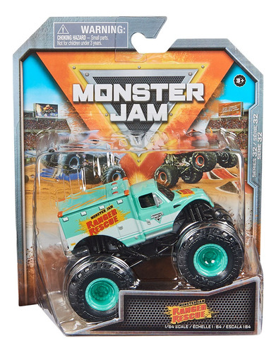 Auto Monster Jam True Metal Ranger Rescue 1:64 - Original
