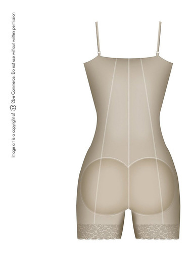 Imagen 6 de 8 de Faja Colombiana Salome Moldeadora Strapless Short 0214 Beige