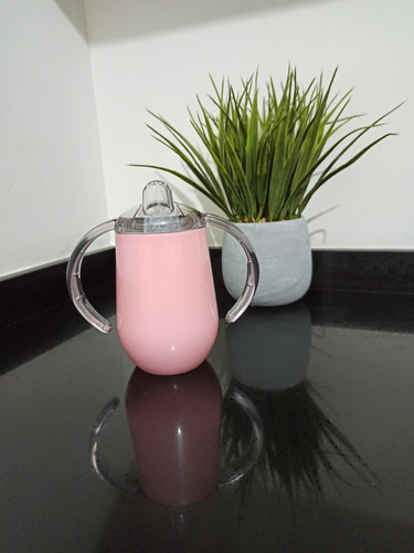 Imagen 2 de 10 de Vaso Entrenador De Acero Inoxidable Para Bebé.Mayoreo.