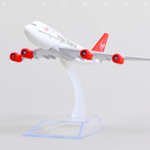 Modelo De Avión Boeing 747 Qiyumoke 1/400 Metal Diecast