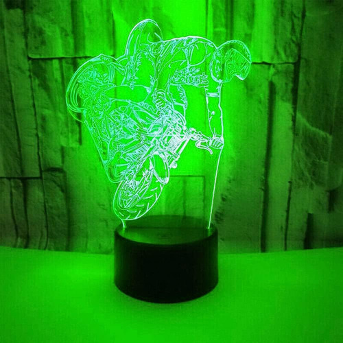 Práctico Luz Nocturna 3d For Moto, Coche, Mesa, Escritorio,