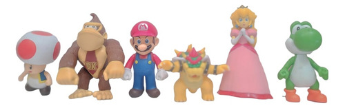 Muñecos Mario Bros Peach Donkey Kong Toad Bawser Yoshi
