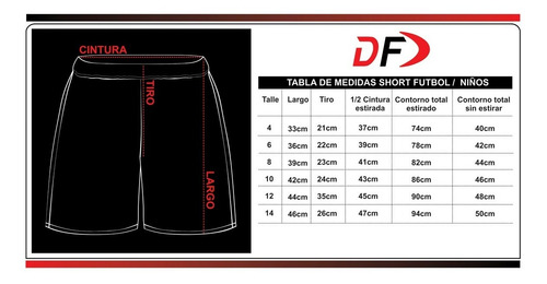 Imagen 2 de 2 de Short Niño Nene Pantalon Corto Deportivo Futbol Basket Voley