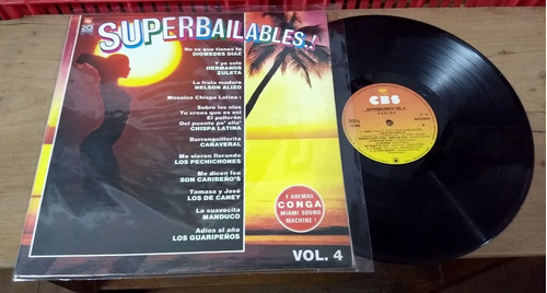 Superbailables Vol 4 1985 Compilado Cumbia Lp Disco Colombia