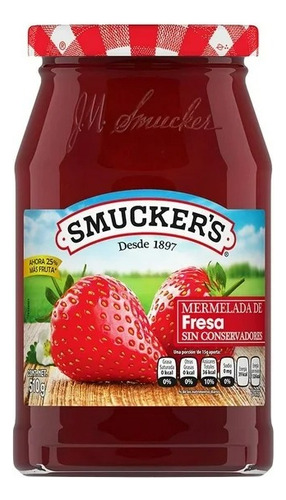 Mermelada De Fresa Smucker's 510 G