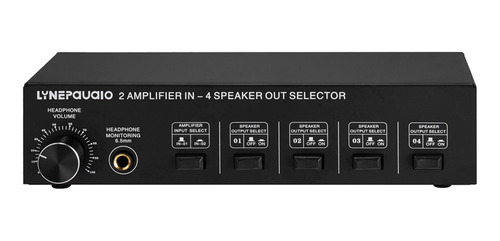 Linepaudio - Caja De Interruptores Selector De Parlantes 2 E