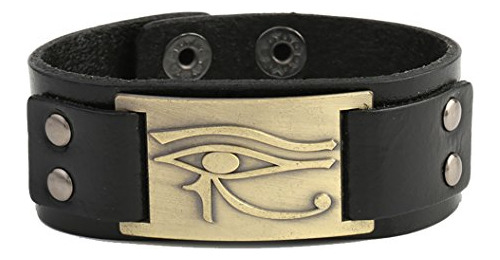 Brazalete Cuero Ojo De Horus Egipcio