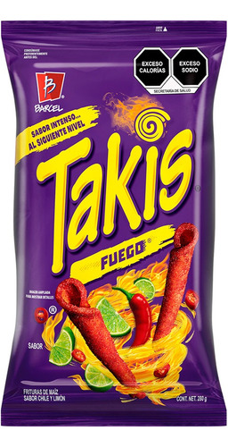 3 Pack Frituras Fuego Takis Barcel 280