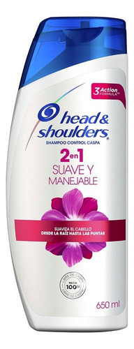 Shampoo Head & Shoulders Suave Y Manejable 650ml