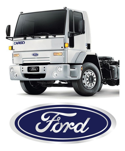 Adesivo Emblema Ford Oval Cargo Caminhão Resinado