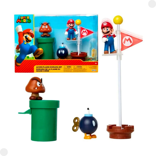 Conjunto Super Mario Cenário C/ Acessórios 004267 - Sunny