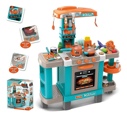 Juego Cocina Cocinita Infantil Luz Sonido Grande