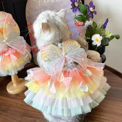 Ropa De Disfraz De Hada Bonita De Gato - Traje De Vestido Li