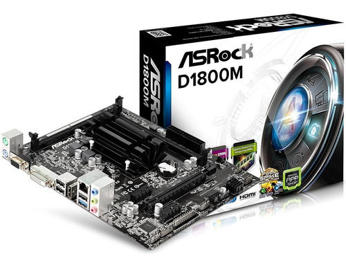 Motherboard Asrock + Micro Procesador Integrado Dual Core