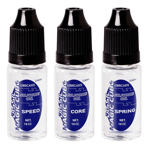 Lubricante Silicon P/ Cubos Rubik 10 Ml Kit 3u