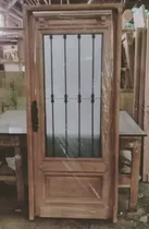 Comprar Puerta En Cedro Estilo Antiguo Con Vidrio 80x200 Extra Porch