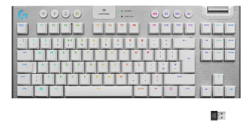 Teclado Mecánico Logitech, Inalámbrico, Retroiluminación Rgb