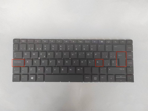 Teclado Compatible Con Elitebook Folio X360 1040 G5 Con Luz Negro Español Latinoamérica
