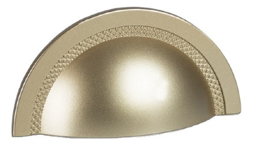 Kit 5 Puxador Shell Zen 64mm Dourado (dourado Fosco)