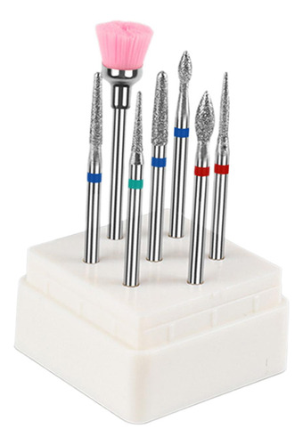 Juego De 7 Puntas Para Uñas, Puntas Para Cutículas, Acero