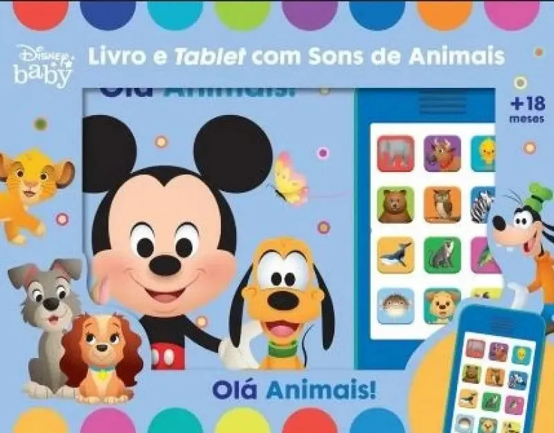 Livro - Olá Animais! - Livro E Tablet Com Sons De Animais